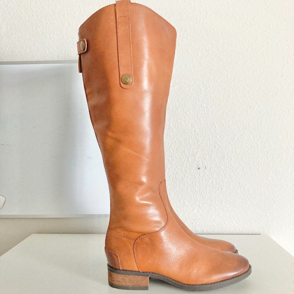 Sam Edelman Women's Penny Leather knee high riding boots Brown NWT size 4.5